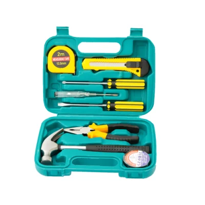 Boîte de rangement en plastique professionnelle, Kit d'outils à main général à usage domestique, ensemble d'outils à main de bricolage dans des étuis