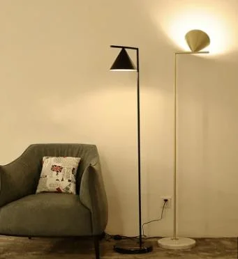 Lampadaire d'art minimaliste tête de lampe réglable oeil moderne nordique